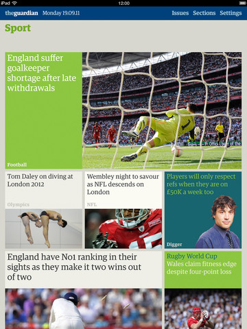 Guardian iPad Edition Improves Usability