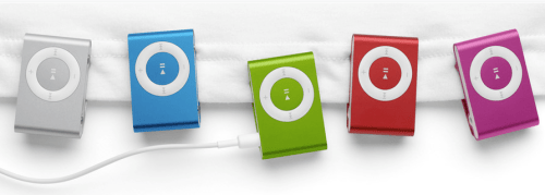 iPod Shuffle In Four New Colors