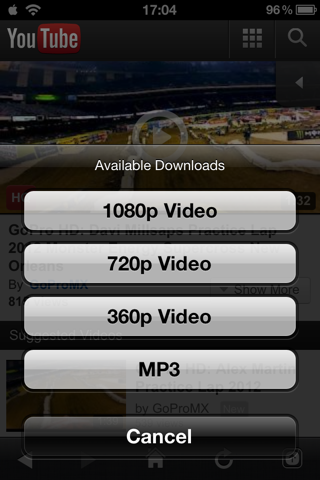 ProTube Enhanced YouTube Application Gets Redesigned Download Manager