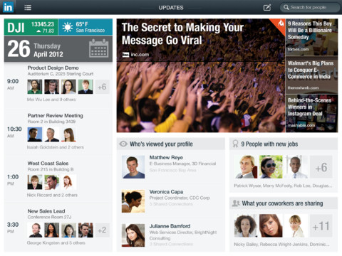 LinkedIn Releases an iPad App