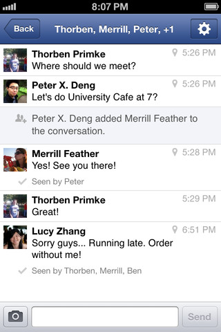 Facebook Messenger Gets Typing and Read Indicators