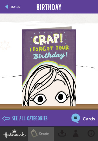 Hallmark Releases Go Cards App to Compete With Apple&#039;s Cards App