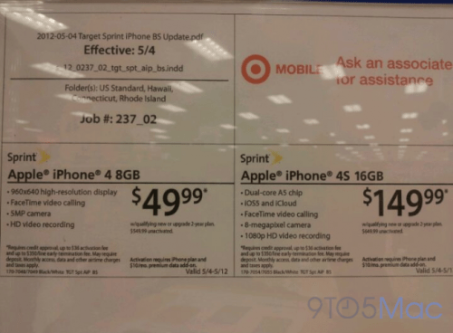 Target Discounts iPhone 4S and iPhone 4 by $50