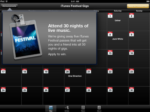 iTunes Music Festival Announced for September 2012