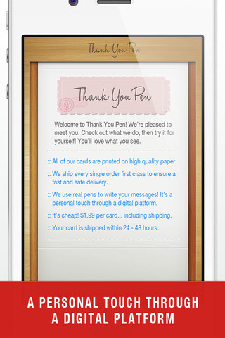 Thank You Pen App Lets You Send Personalized Cards Written By Real Pens