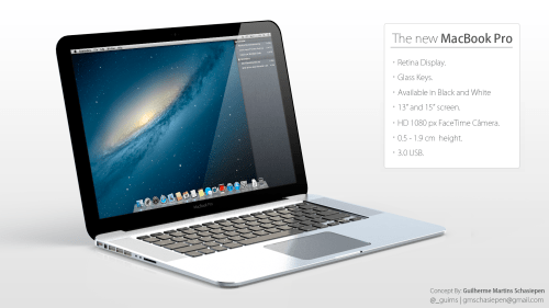 Renderings of a Thinner MacBook Pro [Images]