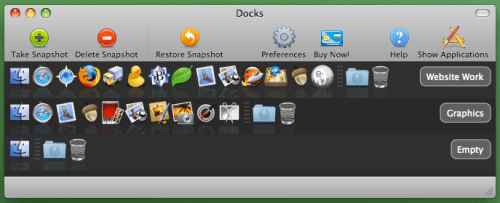 Docks 1.0 for Mac OS X Leopard
