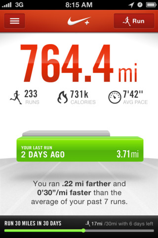 Nike+ Running App Gets New Quick Start Feature