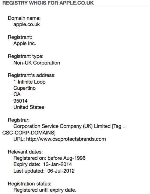 Apple Finally Takes Ownership of Apple.co.uk Domain