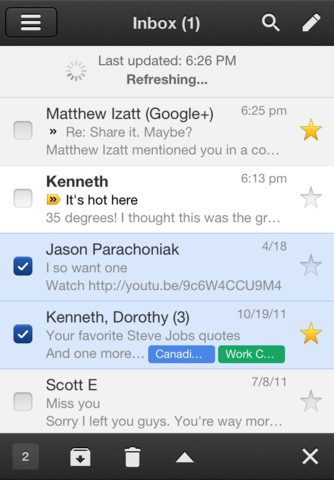 Google Releases Update to Gmail App for iOS