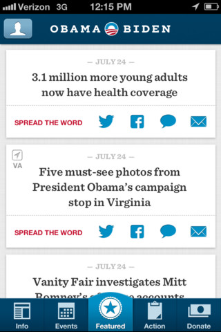 Democrats Release Obama for America App