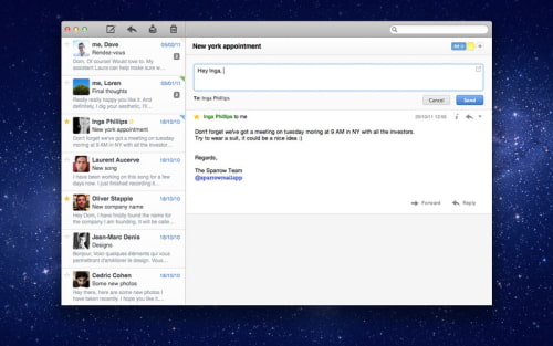 sparrow email client for mac