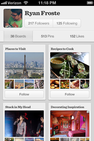 Pinterest Launches an iPad App