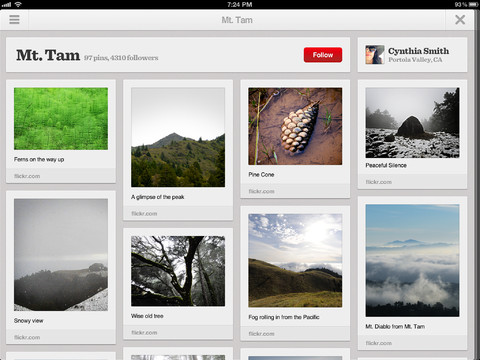 Pinterest Launches an iPad App