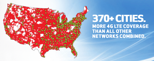 Verizon Expands LTE Network to 75% of the U.S. Population