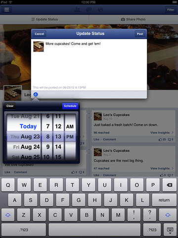 Facebook Pages Manager App Now Lets You Schedule Posts