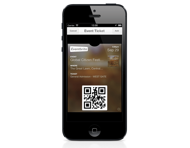 how to put eventbrite tickets in apple wallet