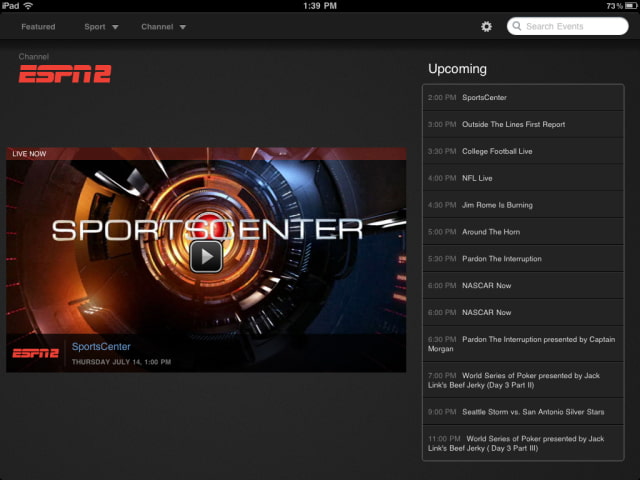 WatchESPN App Gets AirPlay Support for all Channels