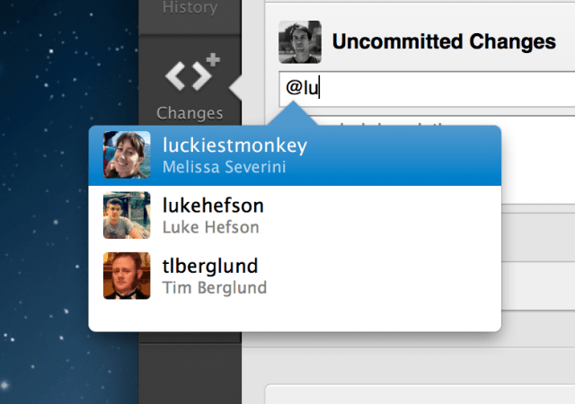 GitHub for Mac Gets Username Autocompletion