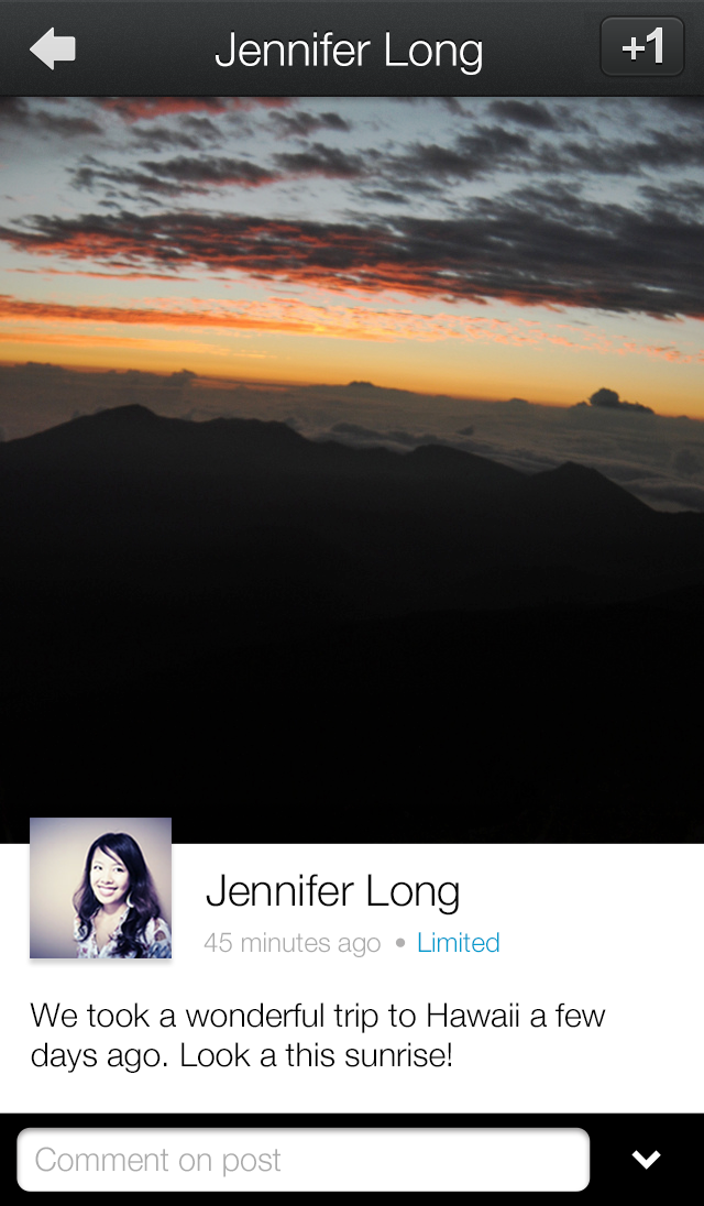 Google+ App Gets Updated for the iPhone 5, Adds Post Editing