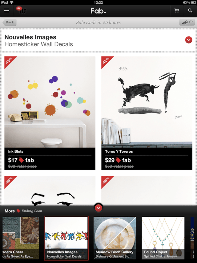 Fab.com App for iOS Gets Redesigned, Supports iPhone 5
