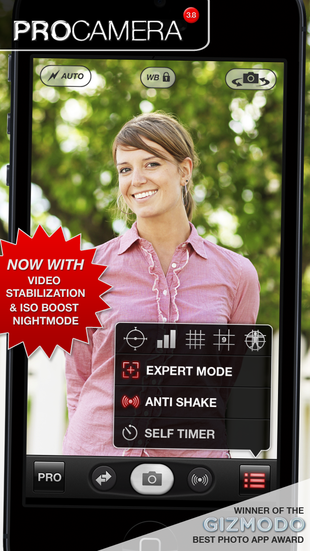 ProCamera is Updated With iPhone 5 Support, Video Stabilization, Night Capture
