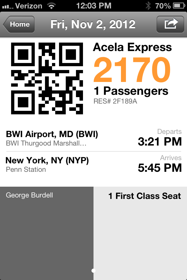 Amtrak Updates Its iOS App With Passbook Support