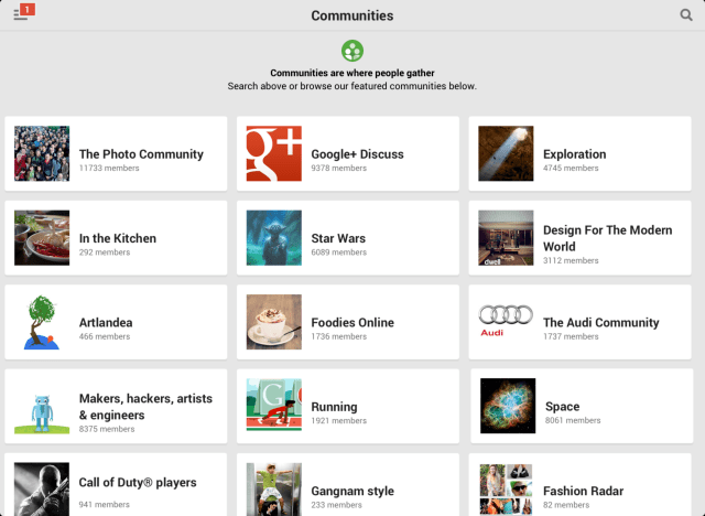 Google+ App Updated With Communities, Profile Editing, More