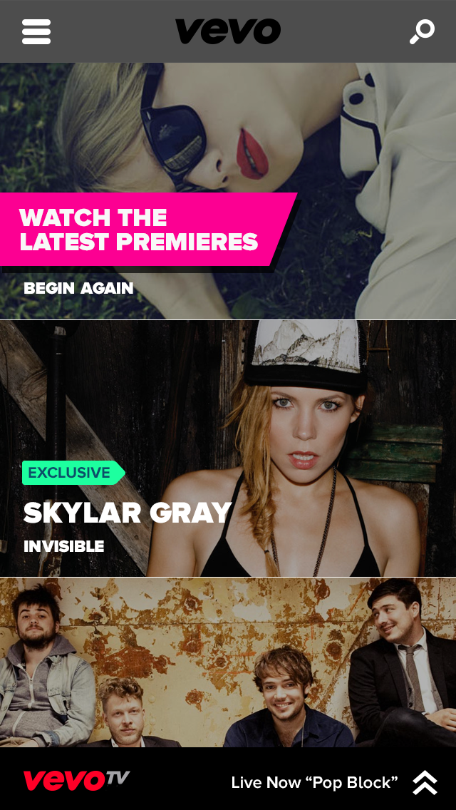 VEVO App Gets &#039;VEVO TV&#039; a 24/7 Stream of Music Videos