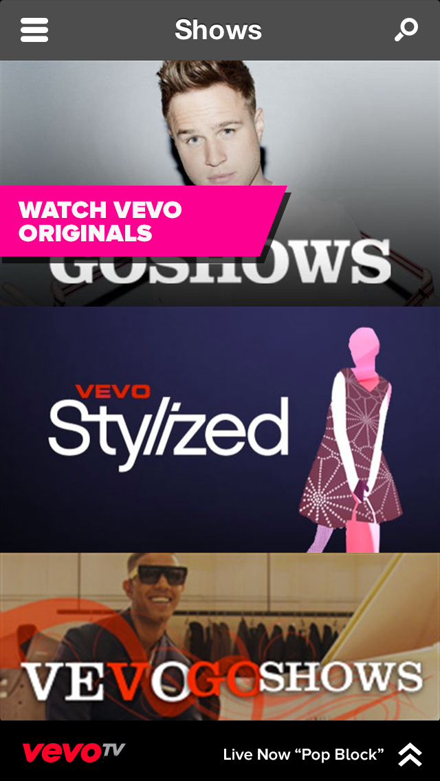 VEVO App Gets &#039;VEVO TV&#039; a 24/7 Stream of Music Videos