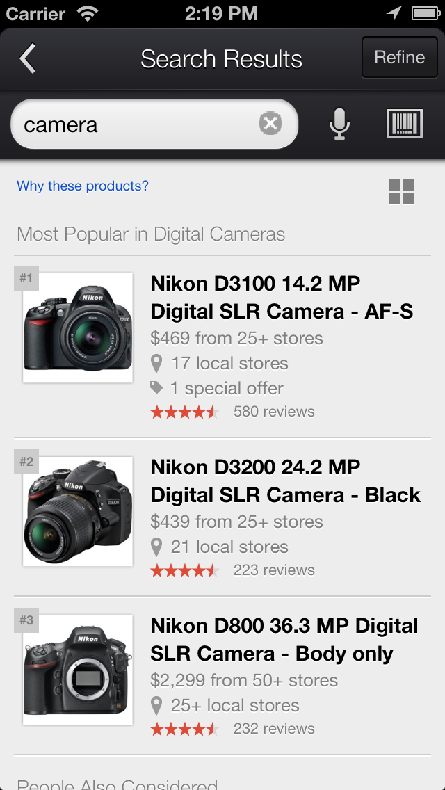 Google Shopper App Updated With Larger Product Images, New Category Result Page