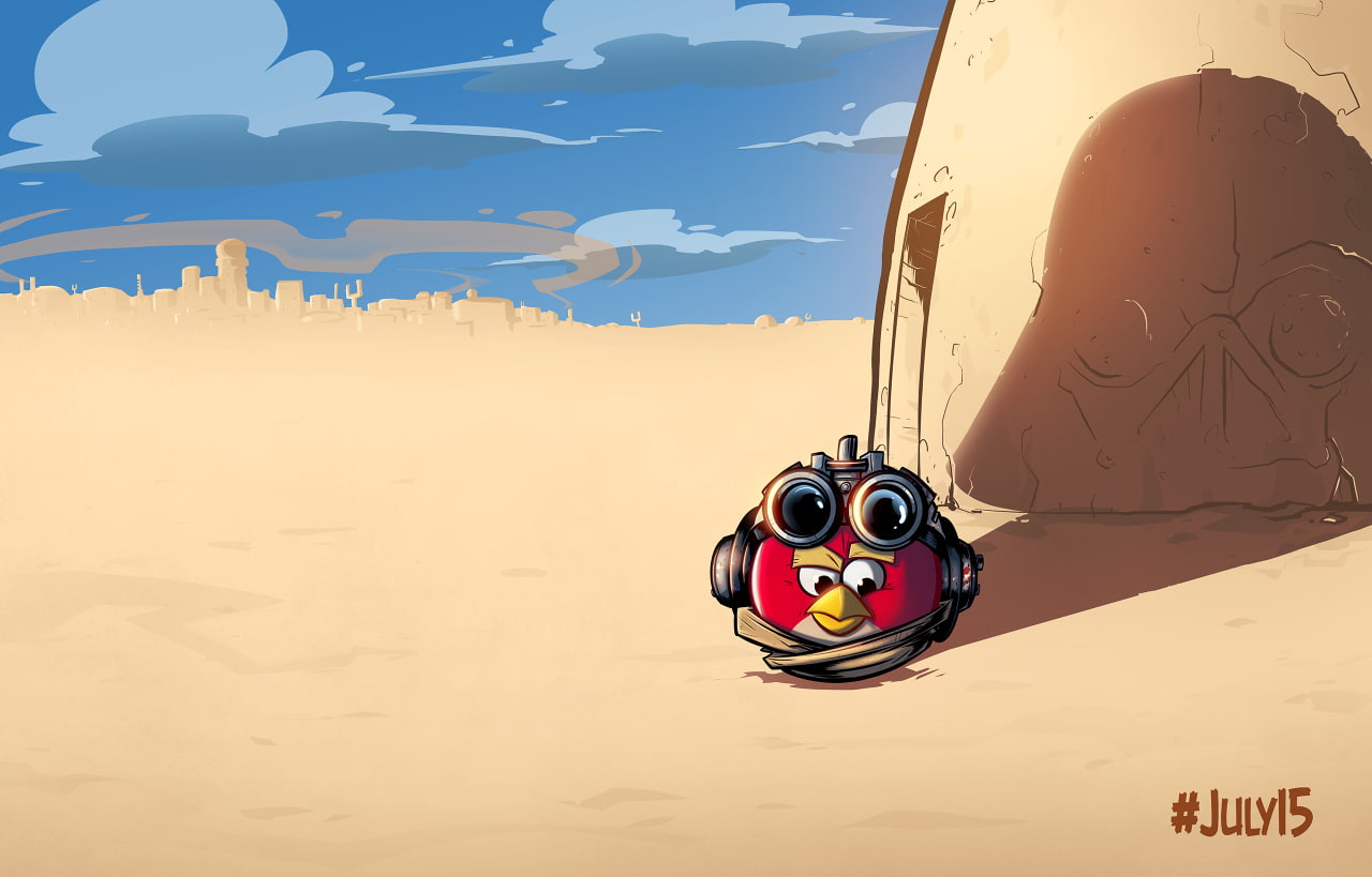 angry birds star wars han solo and chewie
