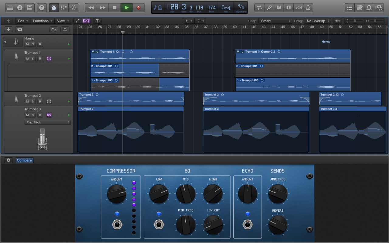 Как сохранить проект в logic pro x в формате mp3