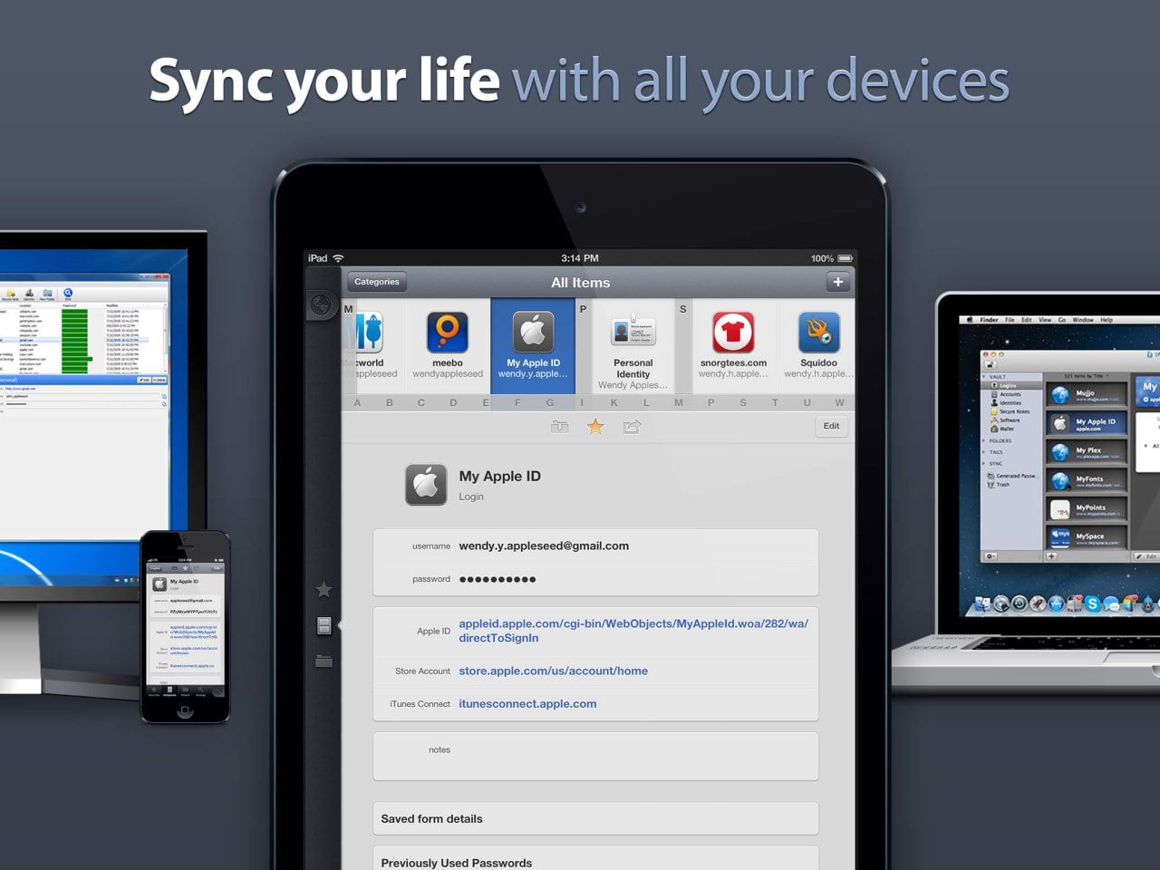 1password families sync icloud