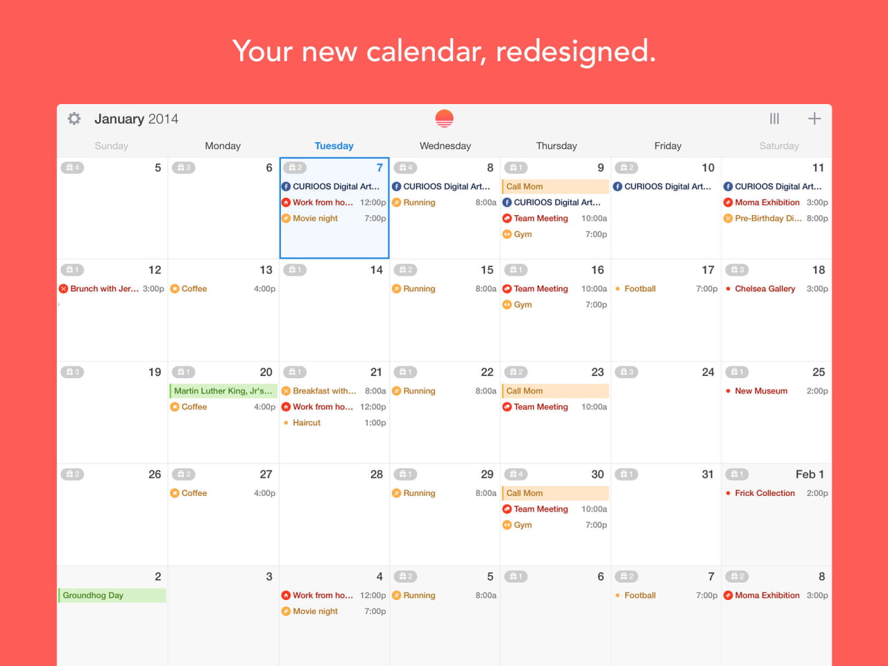 Sunrise Calendar App Gets 'Interesting Calendars', Improved Exchange