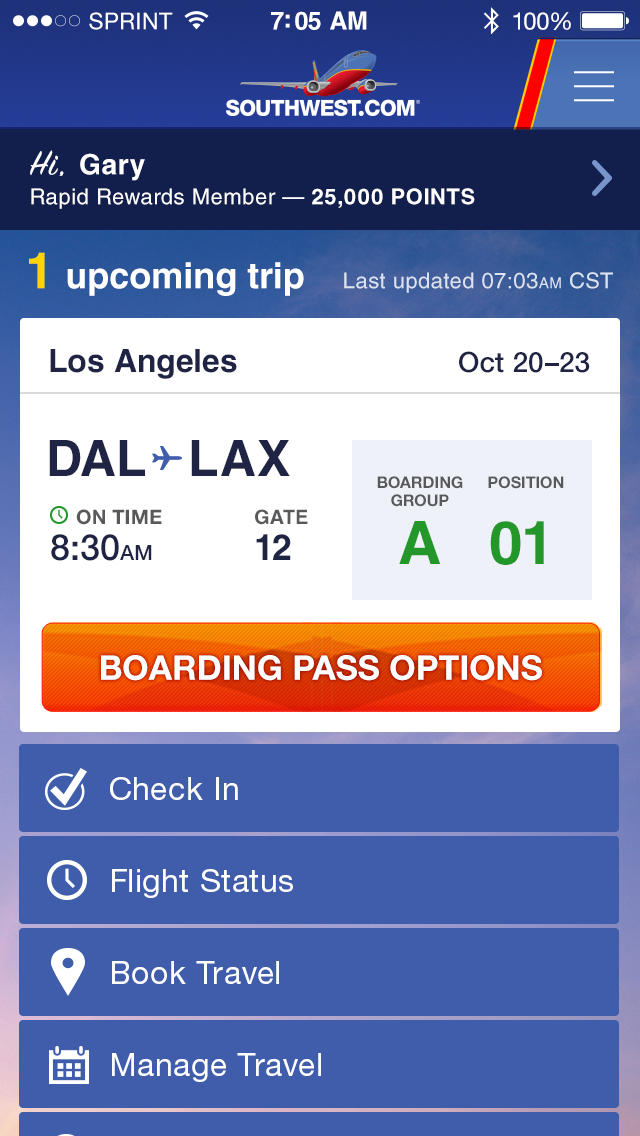 remove boarding passes from united airline app