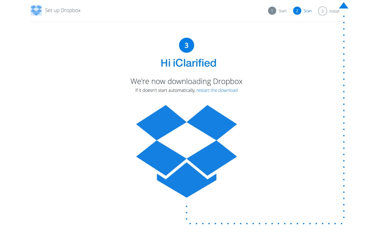 where does dropbox app download to