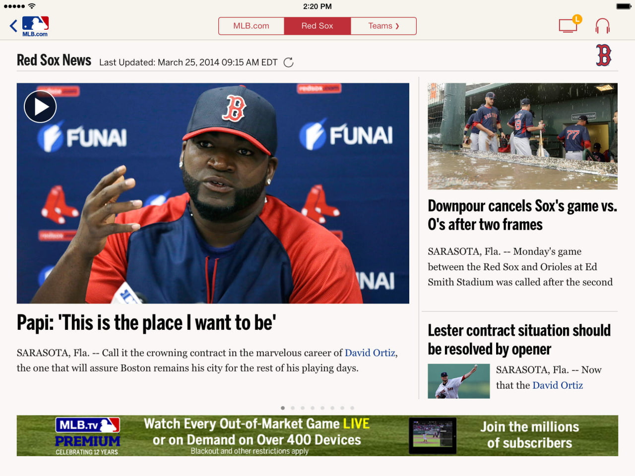 MLB.com At Bat App Gets Live Streaming of Every World Series Game, Live ...