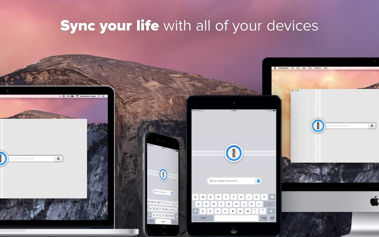 synchronize 1password iphone mac