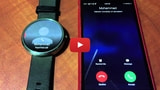 Android Wear Smartwatch Accepting an iPhone Call [Video]