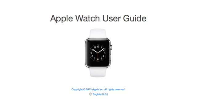 Apple Posts the Apple Watch User Guide - iClarified