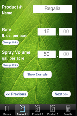 In-The-Field Tank Mix Calculation