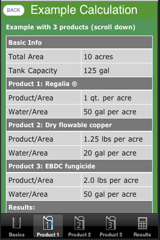 In-The-Field Tank Mix Calculation