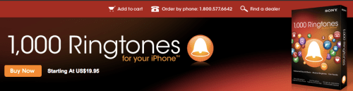 Sony Offers 1,000 Ringtones for Your iPhone