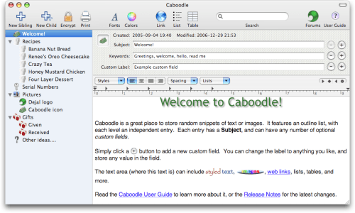 Dejal Announces Caboodle 1.3.4