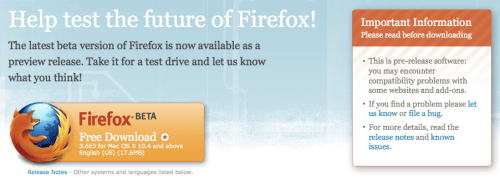 Firefox 3.6 Beta 3 Now Available for Download