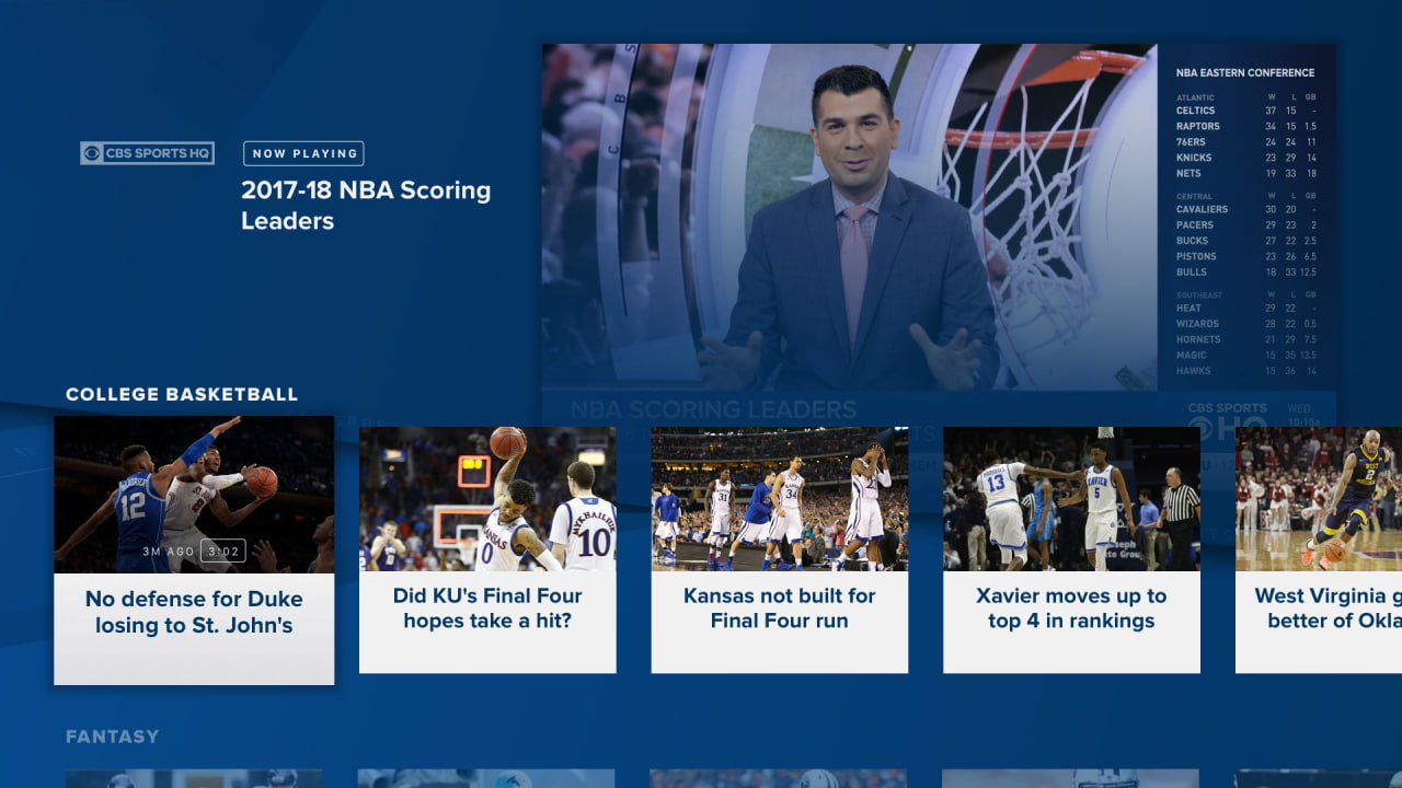 CBS Sports HQ Launches As Free OTT Streaming Service