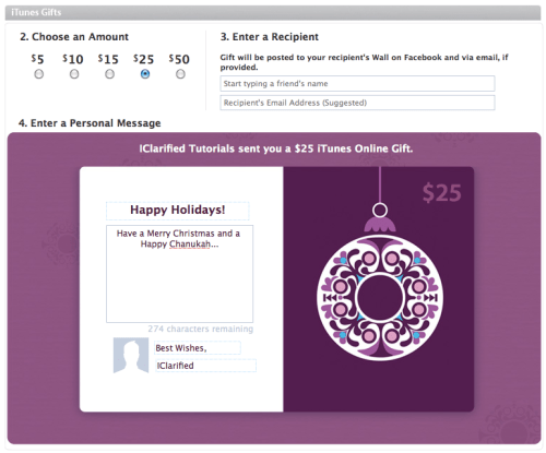 Now You Can Purchase iTunes Gift Cards via Facebook