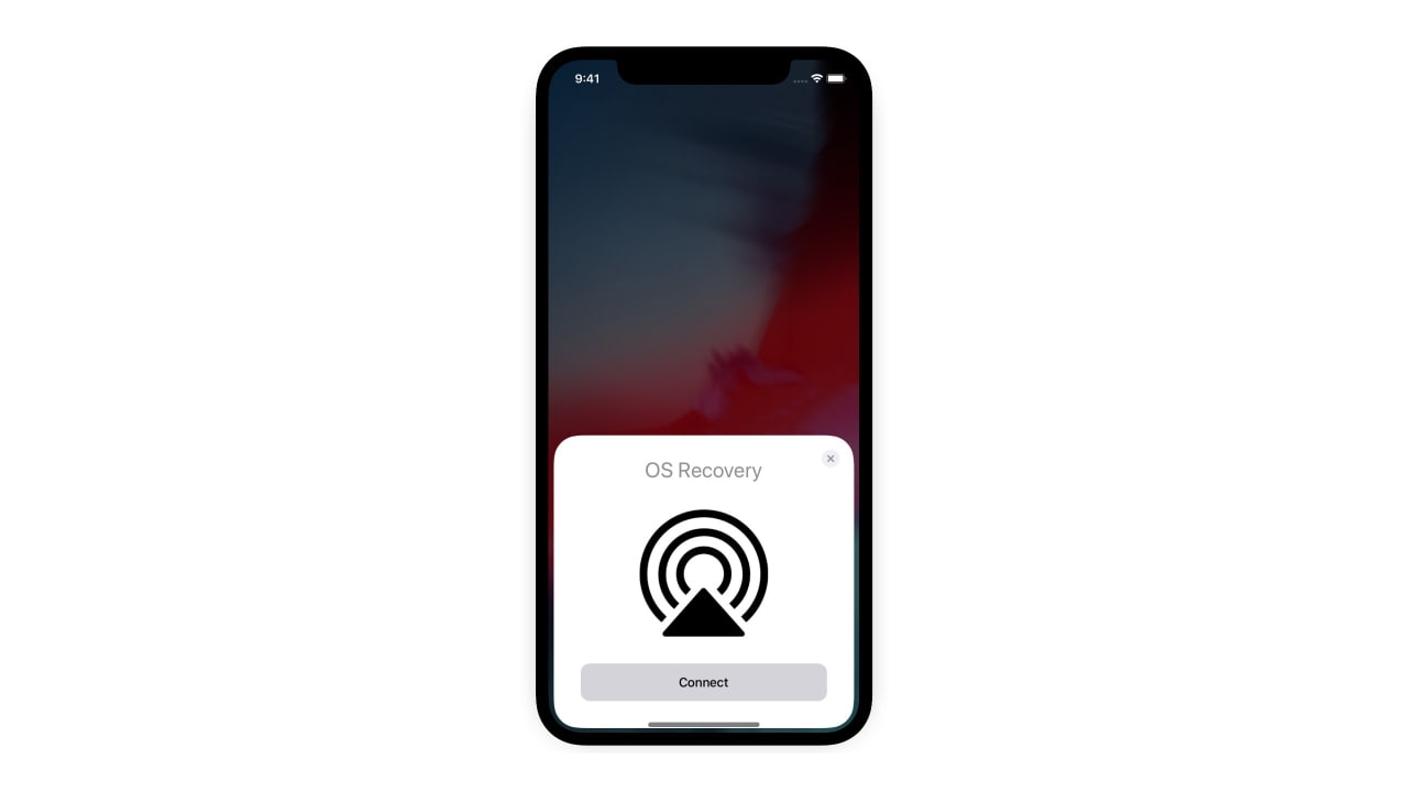 17.4 beta 3. Right arrow curving up on Apple IOS 13.3.