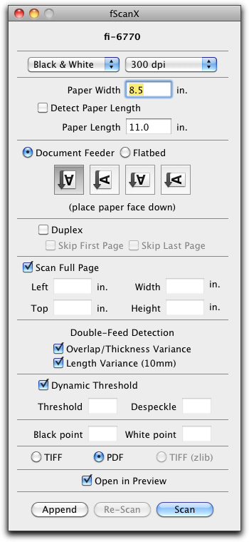 Fast and Automated Scanning